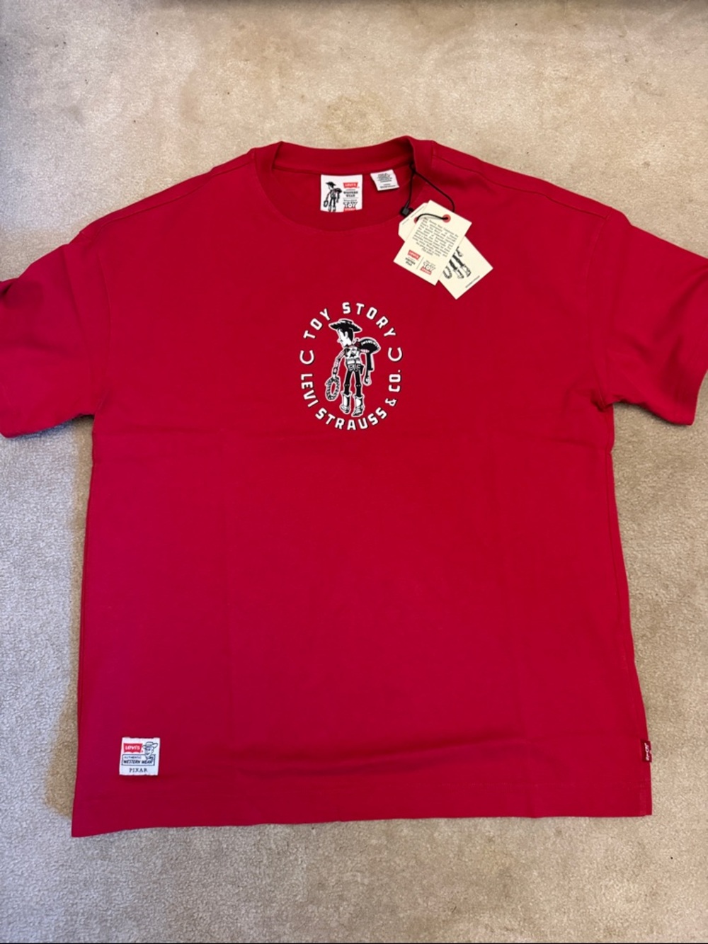 Levi's Red Toy Story Graphic Short Sleeve T-Shirt